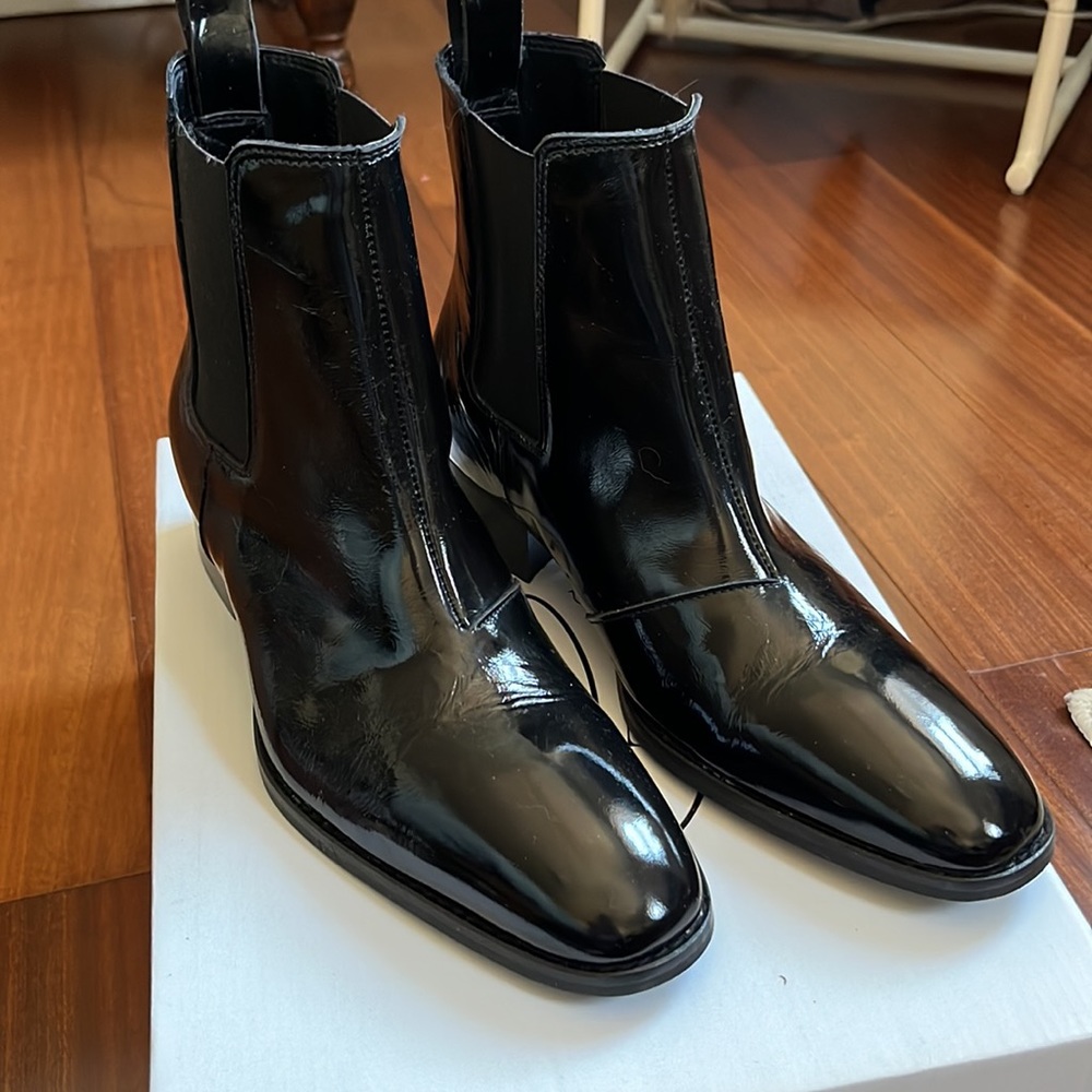 Steve Madden Dex-L Black Patent Chelsea Boot